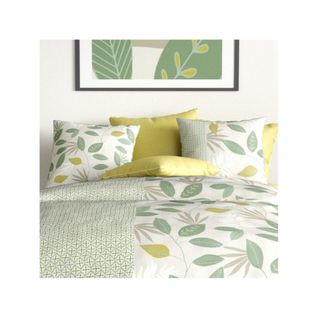 Housse De Couette 260x240 Areca + 2 Taies Coton 57 Fils