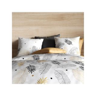 Housse De Couette 240x220 Envole + 2 Taies Coton 57 Fils