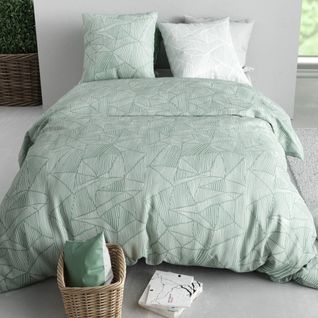 Housse De Couette 200x200 Adely + 2 Taies Coton 57 Fils