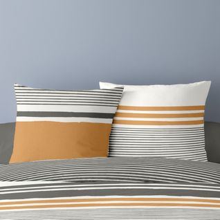 Housse De Couette 260x240 Auguste + 2 Taies 100% Coton