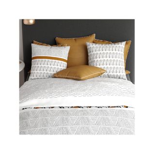 Housse De Couette 240x220 Louxor + 2 Taies Coton 57 Fils