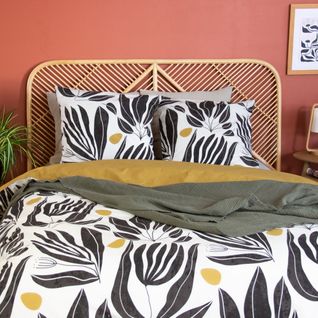 Housse De Couette 260x240 Nolie + 2 Taies 100% Coton 57 Fils/cm2