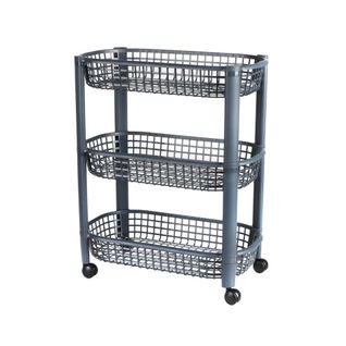 Desserte à Roulettes En Plastique 3 Niveaux