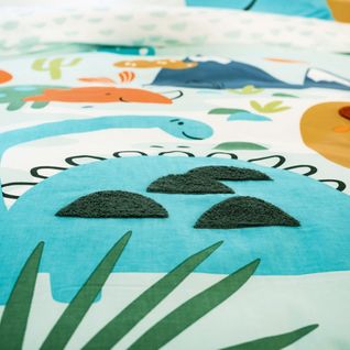 Housse De Couette 140x200 Réversible + 1 Taie En Coton Adouci