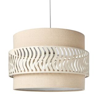 Suspension Lin Et Métal Diamètre 34cm