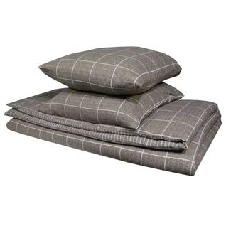 Housse De Couette 240x220 + 2 Taies Flanelle 100% Coton