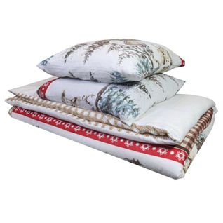 Housse De Couette 240x220 + 2 Taies Flanelle 100% Coton
