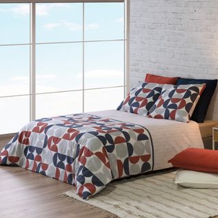 Housse De Couette 260x240 Moon + 2 Taies Coton 57 Fils