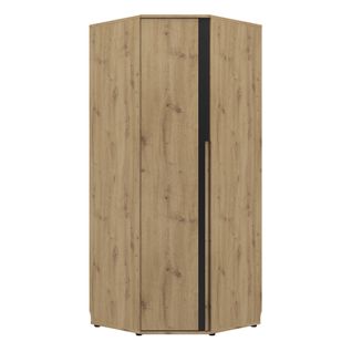 Dressing D'angle Équipé Effet Bois Chêne Beige 235cm