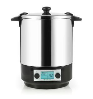 Stérilisateur De Bocaux Électrique Cuve Inox Avec Écran LCD Et Minuteur 12l 1650w - Nsst12ina