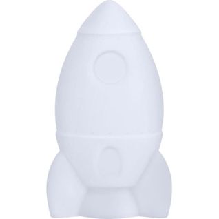 Enceinte Bluetooth Btlsrocket Luminus Blanc Forme Fusée
