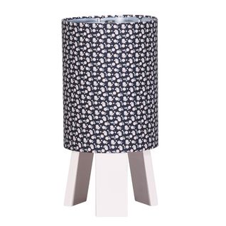 Lampe De Chevet Avec Pied En Coton Bleu Marine