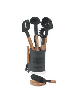 Silicone Kitchen Tools Set Of 9+holder Amuc5g