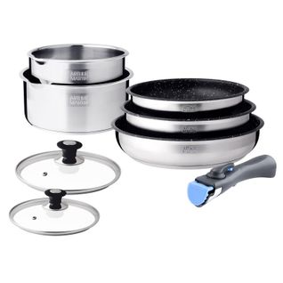 Batterie De Cuisine 8 Pièces En Acier Inoxydable  Am0454