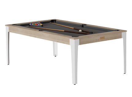 Billard American Elan Chene- Tapis Gris