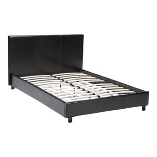 Lit 140x190 Sommier Inclus Leandre Noir