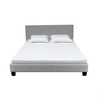 Ensemble Matelas + Lit 140x190 Dublin / Gris Clair