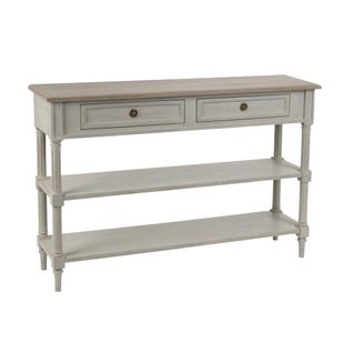 Console En Bois 2 Tiroirs 2 Tablettes - Edward
