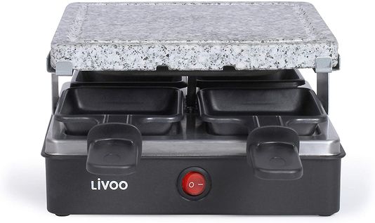 Appareil à Raclette 4 Personnes 600w + Pierre à Griller - Doc242