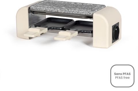 Appareil à Raclette Connectable - Doc310c - 2 Personnes - 450 W - Thermostat Automatique