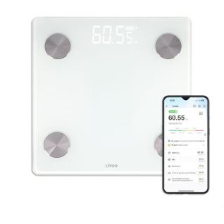 Pese-personne Impédancemetre Connecté - Dom528w - 17 Indicateurs - Max 180 Kg - 8 Profils - LED