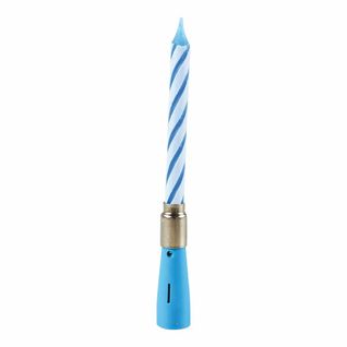 Bougie D'anniversaire "musicale" 12cm Bleu