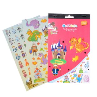 Livre De Gommettes "moyen-age" 24cm Rose