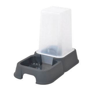 Distributeur D'eau et Croquettes "chat" 1,5l Gris
