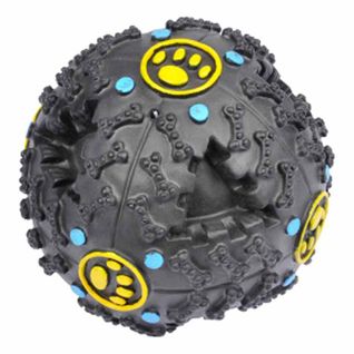 Balle Pour Chien "distributeur De Croquettes" 10cm Noir