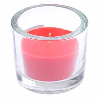 Bougie Verrine Parfumée "essentiel" 9cm Fraise