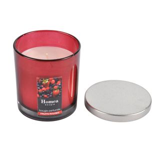 Bougie Parfumée Couvercle "essentiel" 8cm Fruits Rouges