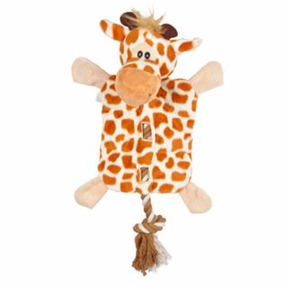 Peluche Pour Chien "girafe" 37cm Marron