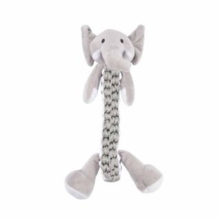 Peluche Pour Chien "éléphant" 34cm Gris