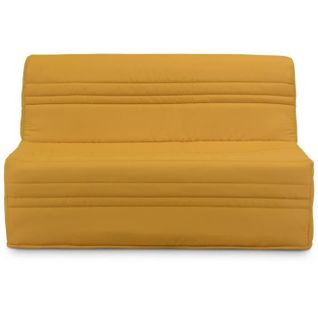 Banquette BZ Joe - Tissu Jaune Ocre - 3 Places - L 143 X P 97 Cm - Couchage 140 X 190 Cm