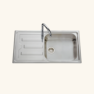 Évier Inox Mini Structure Luisina Nuance 1 Grand Bac 1 Égouttoir