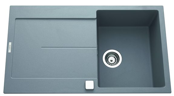 Evier granit 1 bac TAM TAM 86 x 50 cm gris