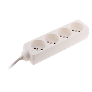 Bloc Multiprise 4 Prises 2p+t 16a Blanc - Zenitech