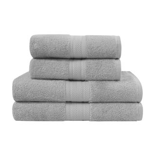 Ensemble De Bain 4 Pièces (2 Draps De Bain + 2 Serviettes De Toilette)   Luxury