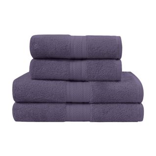 Ensemble De Bain 4 Pièces (2 Draps De Bain + 2 Serviettes De Toilette)   Luxury