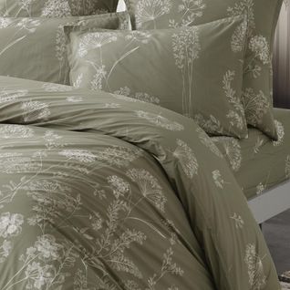 Parure Housse De Couette Percale De Coton Avec 2 Taies 50x70 Cm  140x200 Cm Mery
