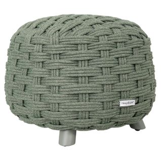 Pouf De Jardin Tressé Rond Obbae - Laurier
