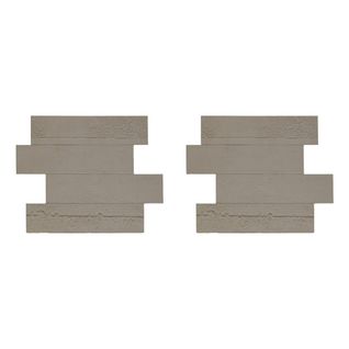 Lot De 2 Stickers Effet Béton "cary" 30x38cm Gris