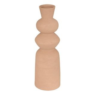 Vase Totem Ezia 15x15x48cm Marron Tonka