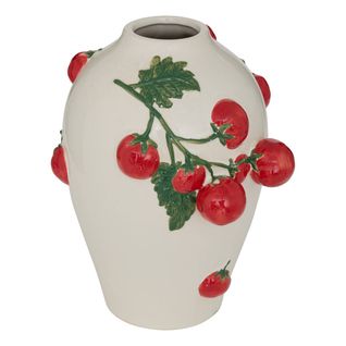 Vase Della Tomates 20,6x19,8x25,5cm Blanc