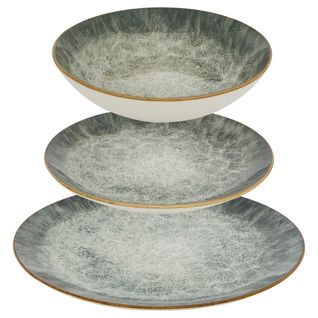 Service de vaisselle 12 pièces JULIETTE Vert