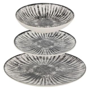 Service De Table 12 Pièces "lucie" 26cm Gris