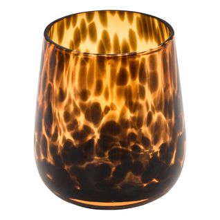 Gobelet salle de bain DOTTY Noir / Marron