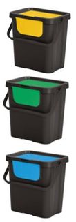 Lot De 3 Poubelles De Tri 24l