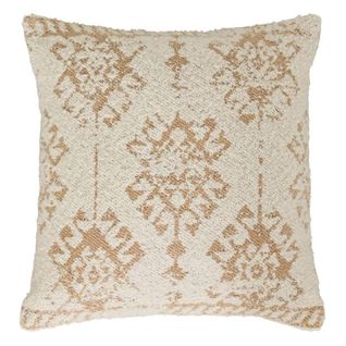 Coussin à Motifs Tissés "ozel" 40x40cm Ivoire