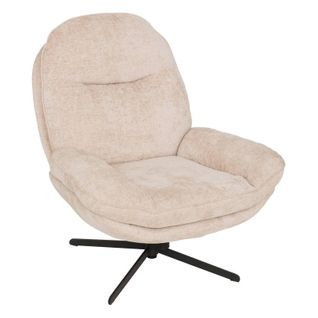 Fauteuil Bas Pivotant Stelan Beige